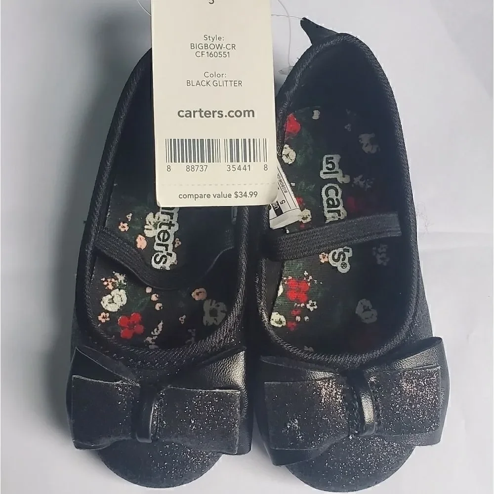Carters toddler girls size 5 glitter dress shoes
